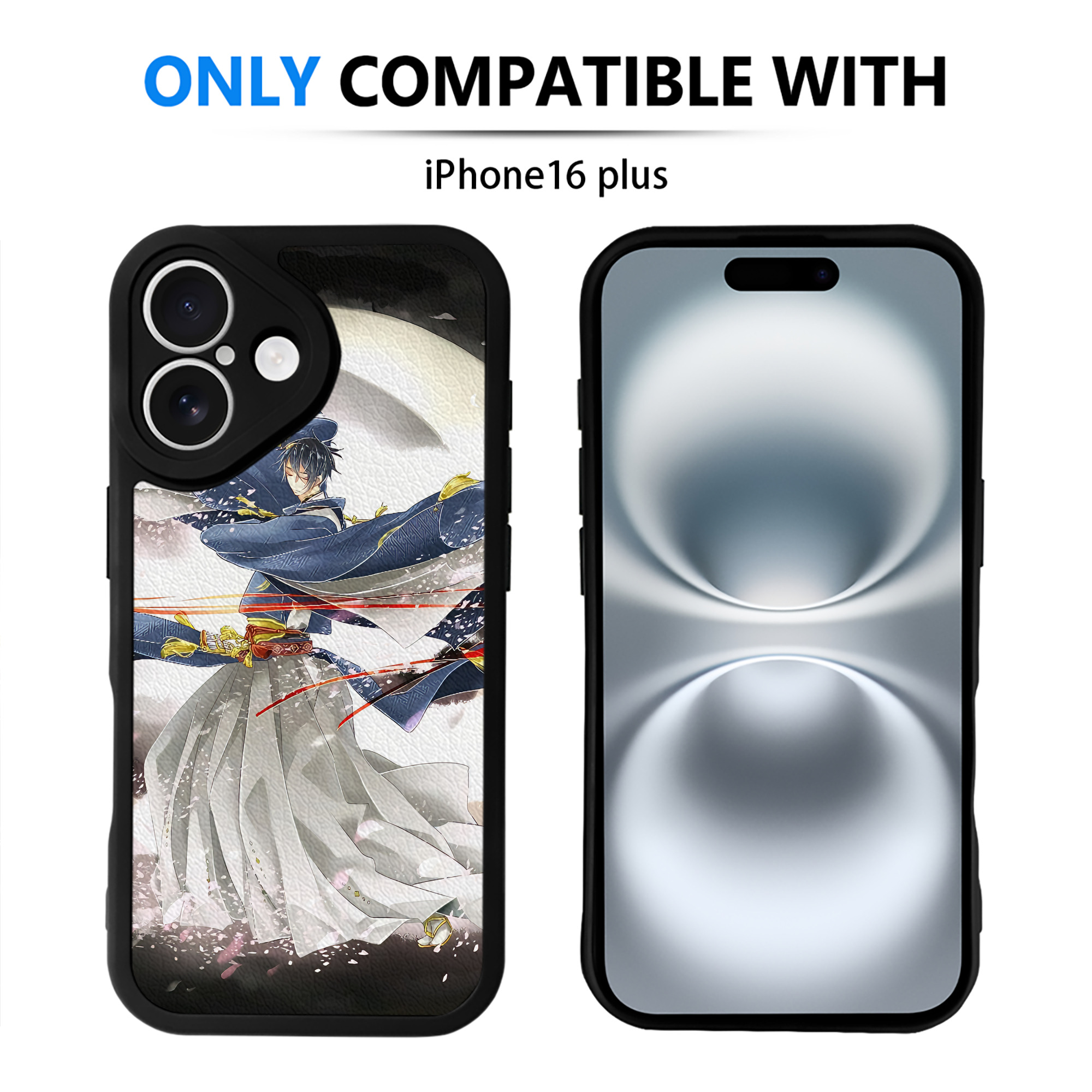 （画像用） 刀剣乱舞 Touken Ranbu 【iPhone 16シリーズ対応】シリコンスマホケース（レザー調） 材質：シリコン